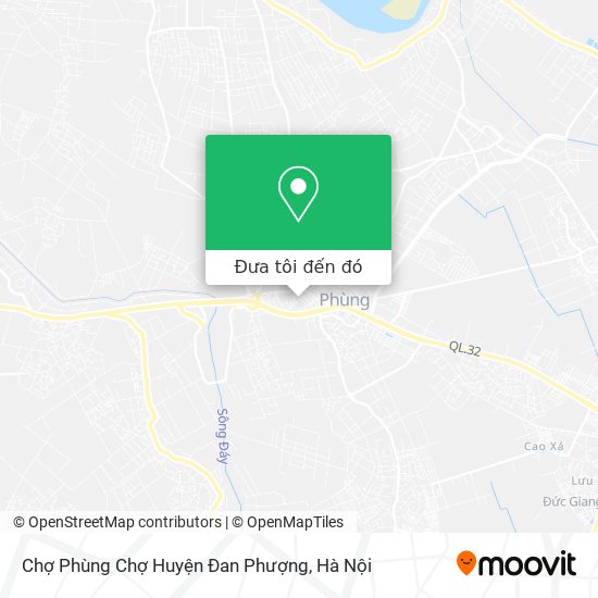 Bản đồ Chợ Phùng Chợ Huyện Đan Phượng