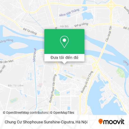 Bản đồ Chung Cư Shophouse Sunshine-Ciputra