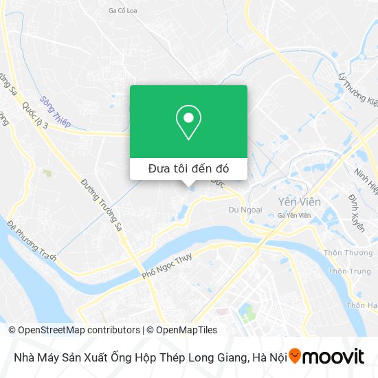 Bản đồ Nhà Máy Sản Xuất Ống Hộp Thép Long Giang
