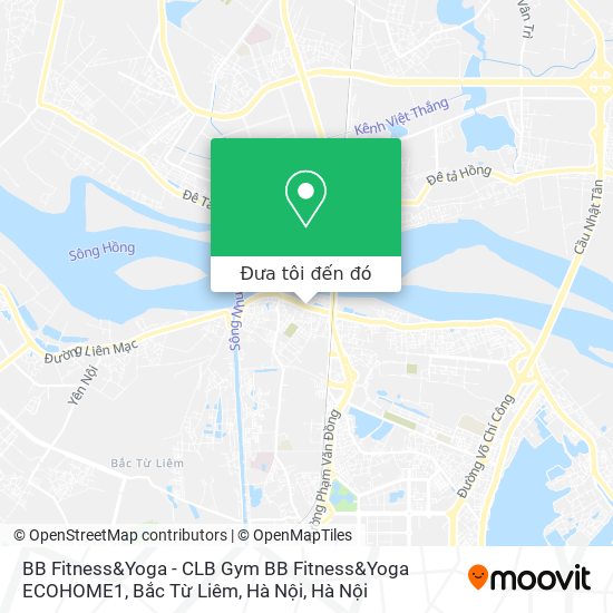 Bản đồ BB Fitness&Yoga - CLB Gym BB Fitness&Yoga ECOHOME1, Bắc Từ Liêm, Hà Nội