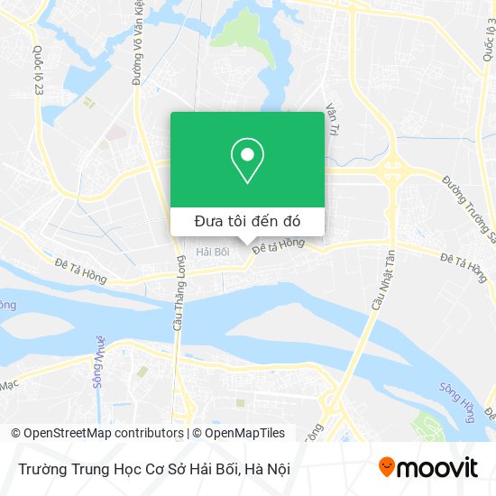 Bản đồ Trường Trung Học Cơ Sở Hải Bối