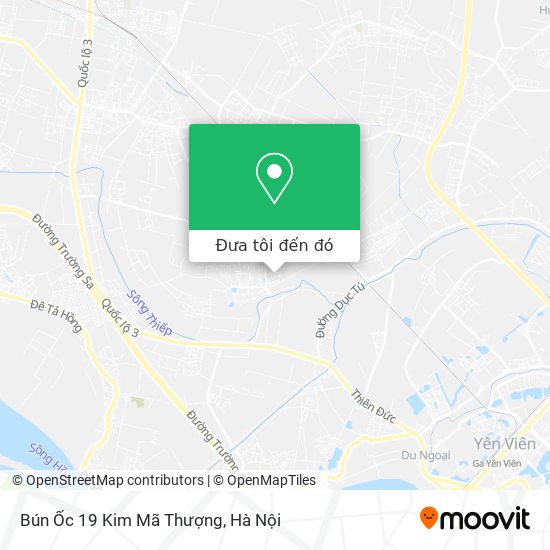 Bản đồ Bún Ốc 19 Kim Mã Thượng