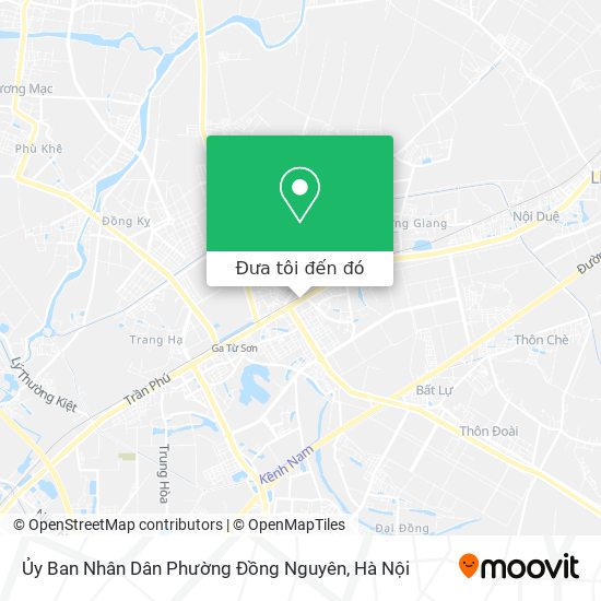 Bản đồ Ủy Ban Nhân Dân Phường Đồng Nguyên