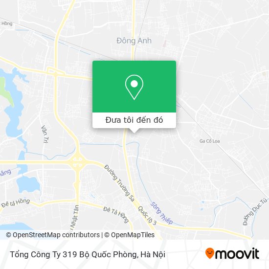 Bản đồ Tổng Công Ty 319 Bộ Quốc Phòng