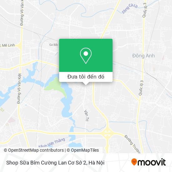 Bản đồ Shop Sữa Bỉm Cường Lan Cơ Sở 2