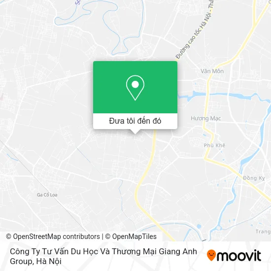 Bản đồ Công Ty Tư Vấn Du Học Và Thương Mại Giang Anh Group