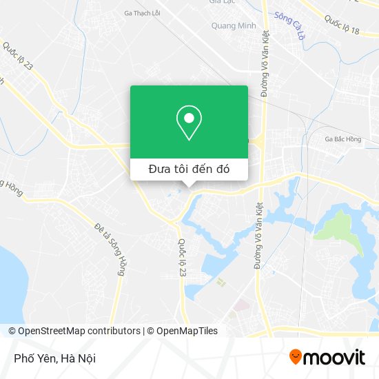 Bản đồ Phố Yên