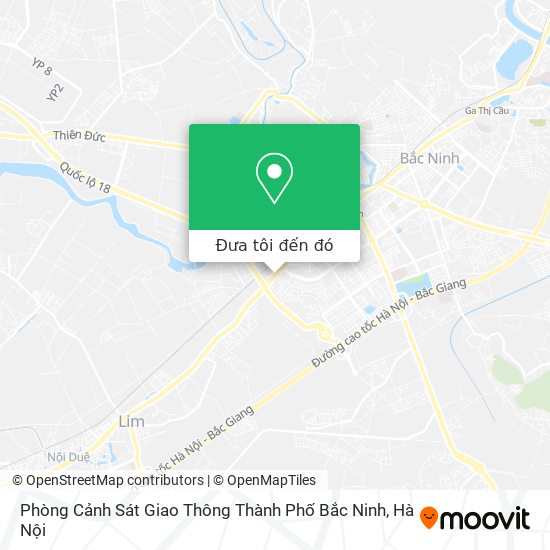 Bản đồ Phòng Cảnh Sát Giao Thông Thành Phố Bắc Ninh