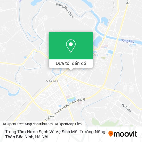 Bản đồ Trung Tâm Nước Sạch Và Vệ Sinh Môi Trường Nông Thôn Bắc Ninh