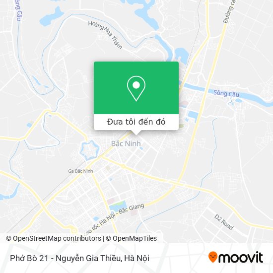 Bản đồ Phở Bò 21 - Nguyễn Gia Thiều