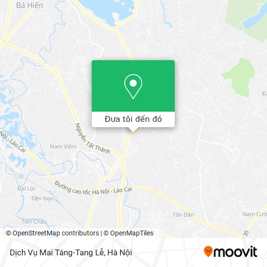 Bản đồ Dịch Vụ Mai Táng-Tang Lễ
