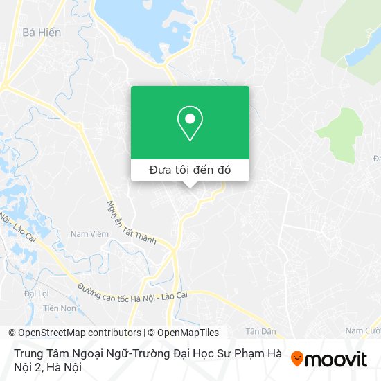 Bản đồ Trung Tâm Ngoại Ngữ-Trường Đại Học Sư Phạm Hà Nội 2