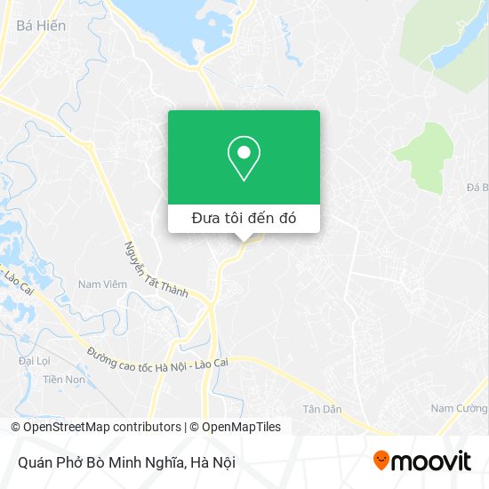Bản đồ Quán Phở Bò Minh Nghĩa