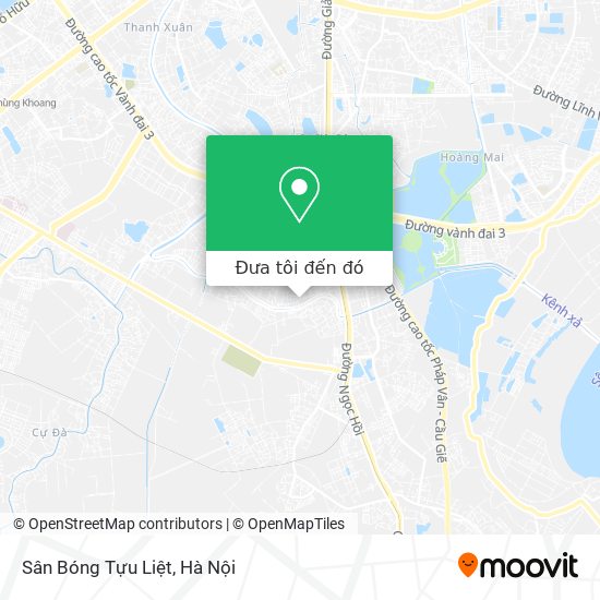 Bản đồ Sân Bóng Tựu Liệt