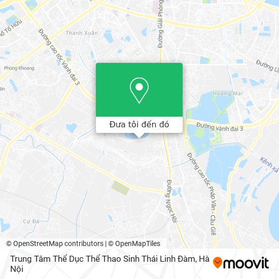 Bản đồ Trung Tâm Thể Dục Thể Thao Sinh Thái Linh Đàm