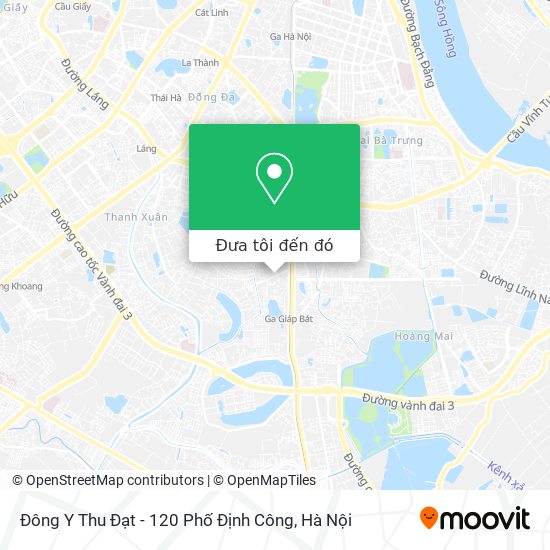 Bản đồ Đông Y Thu Đạt - 120 Phố Định Công