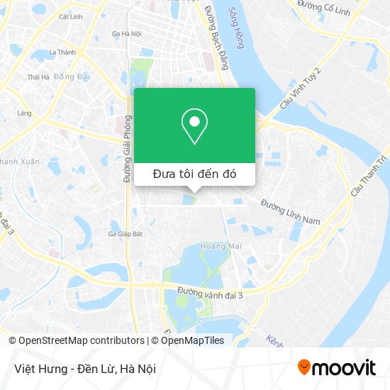 Bản đồ Việt Hưng - Đền Lừ