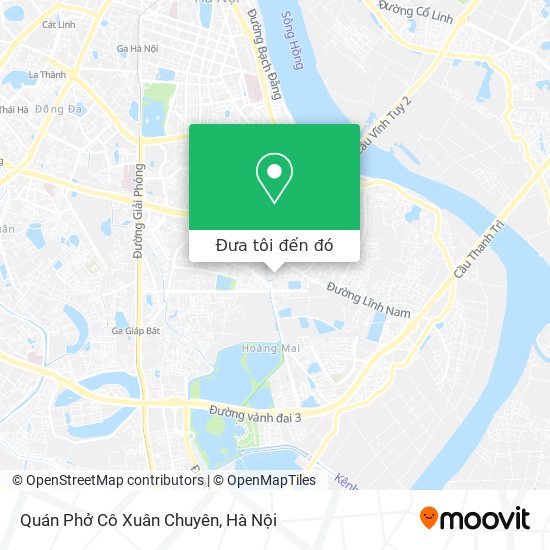 Bản đồ Quán Phở Cô Xuân Chuyên