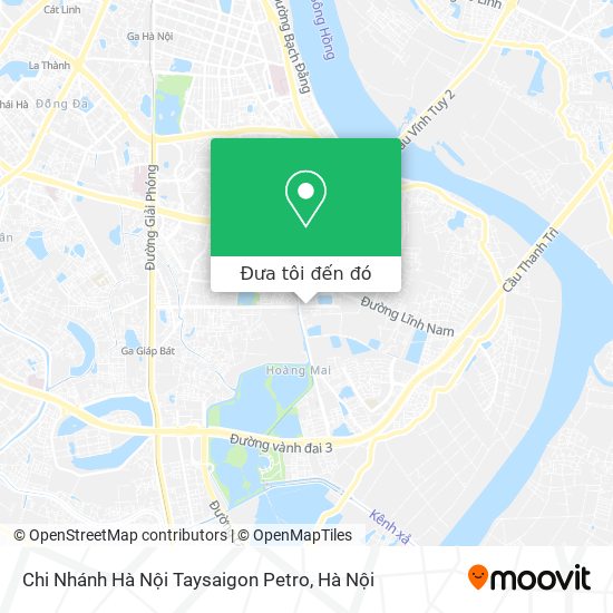 Bản đồ Chi Nhánh Hà Nội Taysaigon Petro