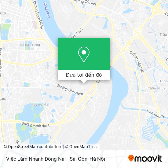 Bản đồ Việc Làm Nhanh Đồng Nai - Sài Gòn