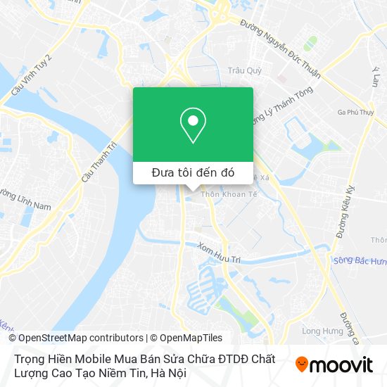 Bản đồ Trọng Hiền Mobile Mua Bán Sửa Chữa ĐTDĐ Chất Lượng Cao Tạo Niềm Tin