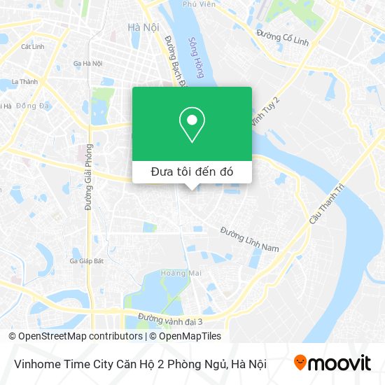 Bản đồ Vinhome Time City Căn Hộ 2 Phòng Ngủ