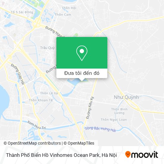 Bản đồ Thành Phố Biển Hồ Vinhomes Ocean Park