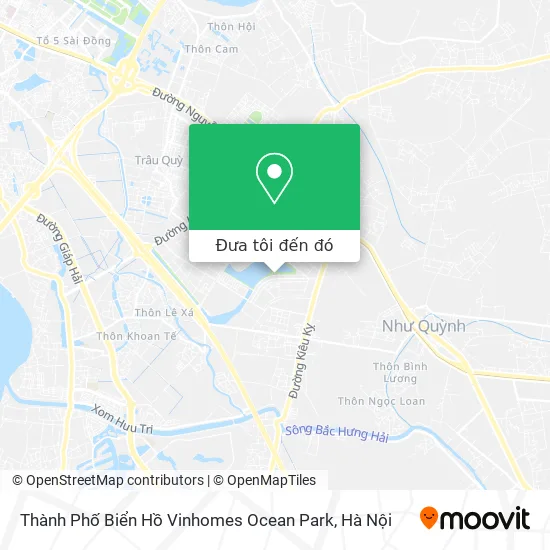 Bản đồ Thành Phố Biển Hồ Vinhomes Ocean Park