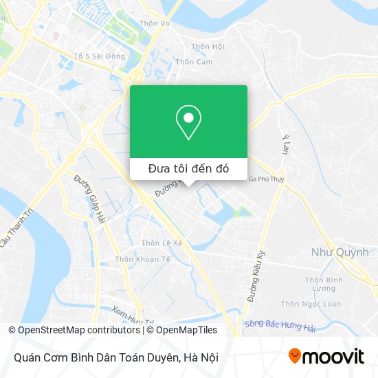 Bản đồ Quán Cơm Bình Dân Toán Duyên