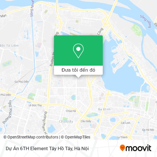 Bản đồ Dự Án 6TH Element Tây Hồ Tây