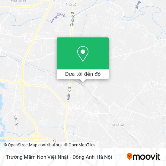 Bản đồ Trường Mầm Non Việt Nhật - Đông Anh