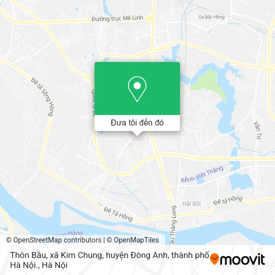 Bản đồ Thôn Bầu, xã Kim Chung, huyện Đông Anh, thành phố Hà Nội.
