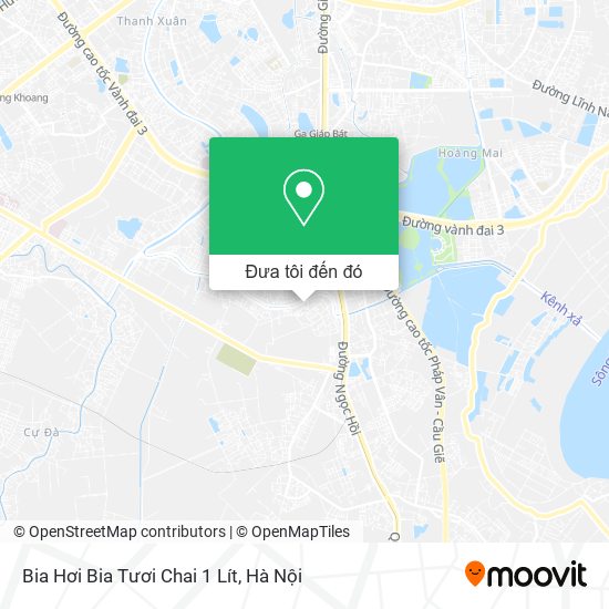 Bản đồ Bia Hơi Bia Tươi Chai 1 Lít