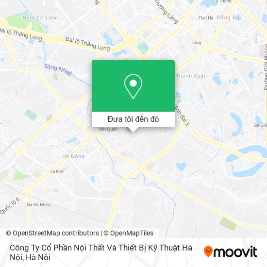 Bản đồ Công Ty Cổ Phần Nội Thất Và Thiết Bị Kỹ Thuật Hà Nội