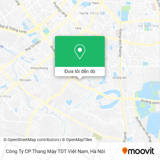Bản đồ Công Ty CP Thang Máy TDT Việt Nam
