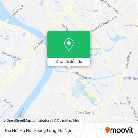 Bản đồ Bia Hơi Hà Nội Hoàng Long