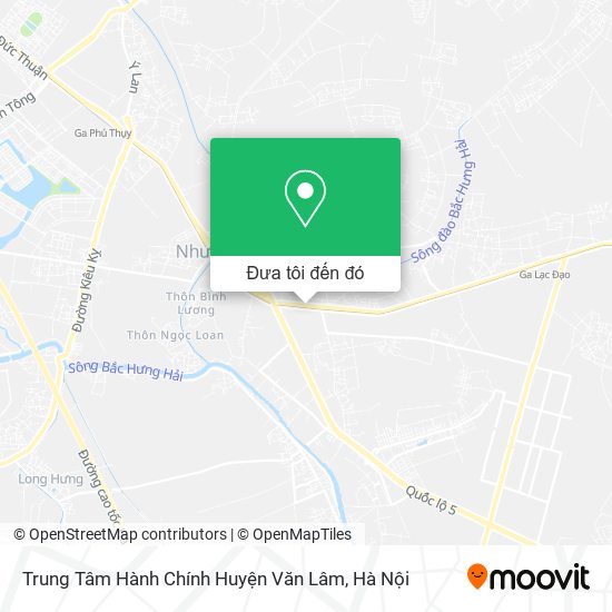 Bản đồ Trung Tâm Hành Chính Huyện Văn Lâm