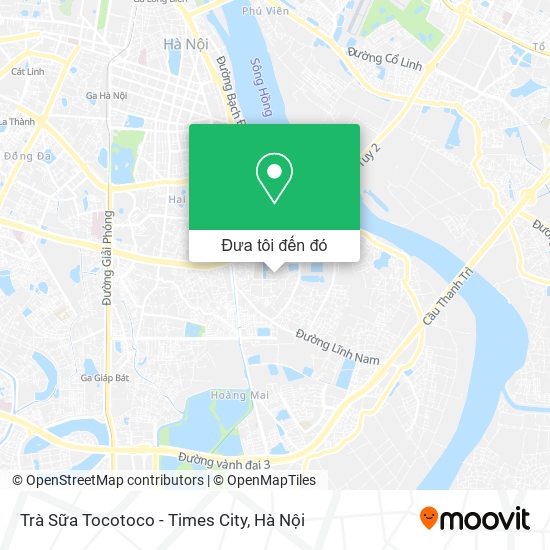 Bản đồ Trà Sữa Tocotoco - Times City