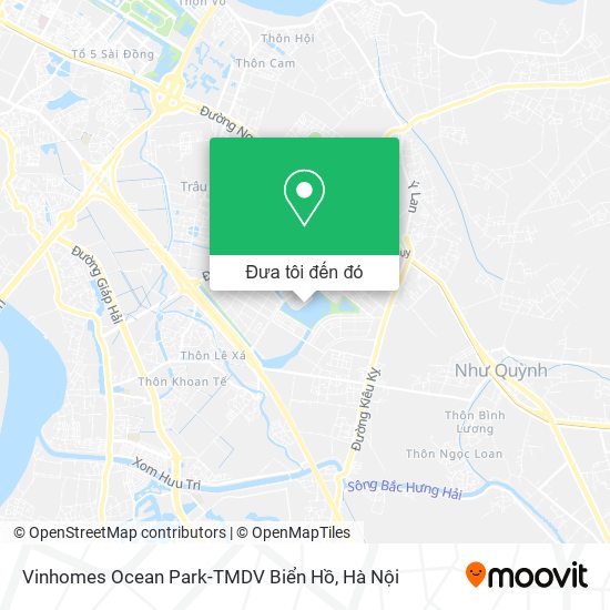 Bản đồ Vinhomes Ocean Park-TMDV Biển Hồ