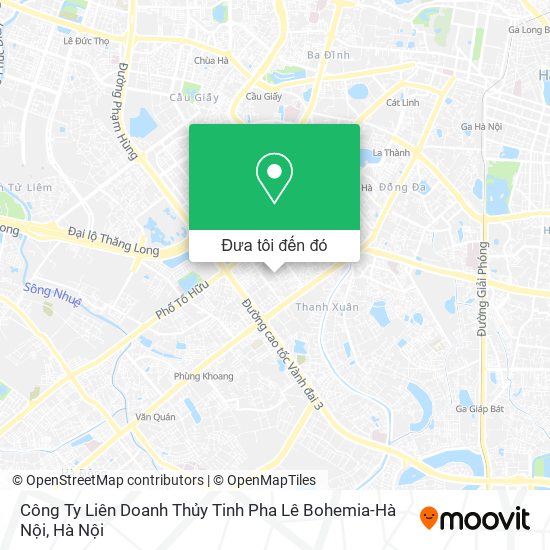 Bản đồ Công Ty Liên Doanh Thủy Tinh Pha Lê Bohemia-Hà Nội