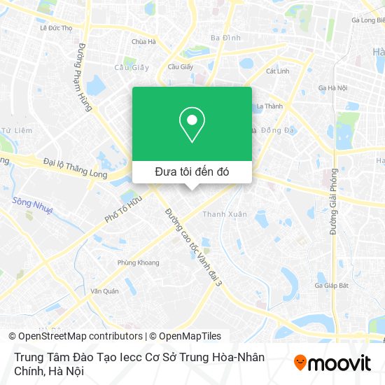 Bản đồ Trung Tâm Đào Tạo Iecc Cơ Sở Trung Hòa-Nhân Chính