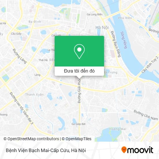 Bản đồ Bệnh Viện Bạch Mai-Cấp Cứu