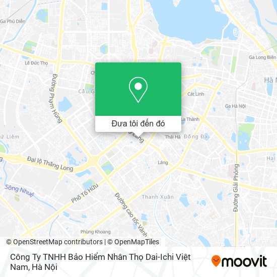Bản đồ Công Ty TNHH Bảo Hiểm Nhân Thọ Dai-Ichi Việt Nam