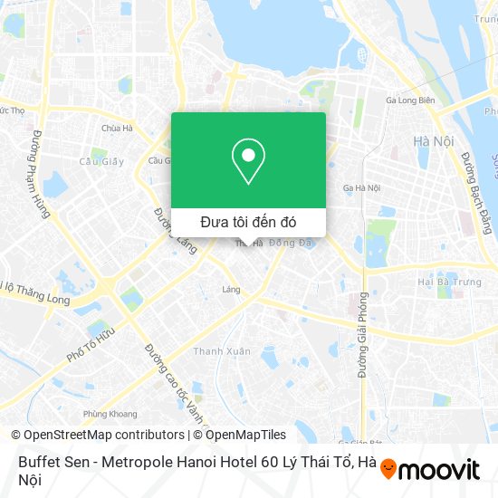 Bản đồ Buffet Sen - Metropole Hanoi Hotel 60 Lý Thái Tổ