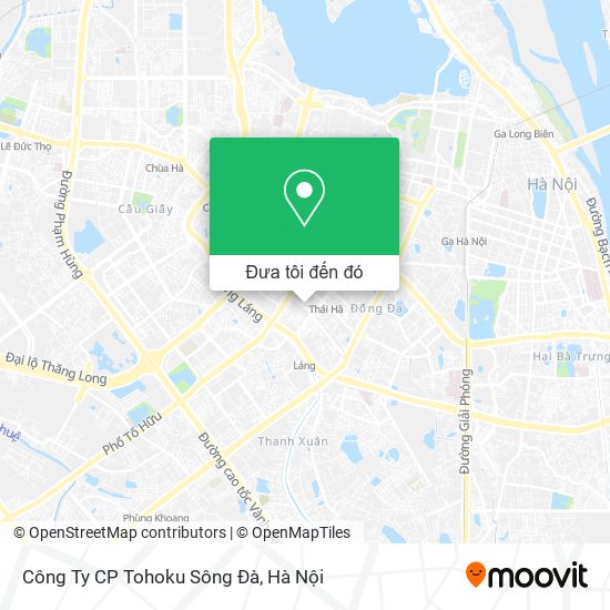 Bản đồ Công Ty CP Tohoku Sông Đà