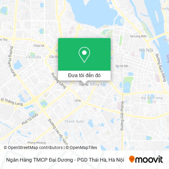 Bản đồ Ngân Hàng TMCP Ðại Dương - PGD Thái Hà