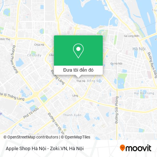 Bản đồ Apple Shop Hà Nội - Zoki.VN