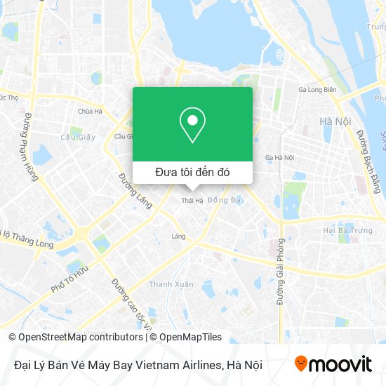 Bản đồ Đại Lý Bán Vé Máy Bay Vietnam Airlines