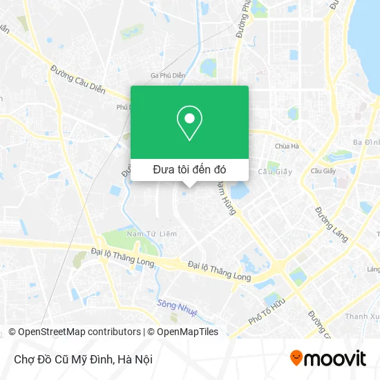 Bản đồ Chợ Đồ Cũ Mỹ Đình