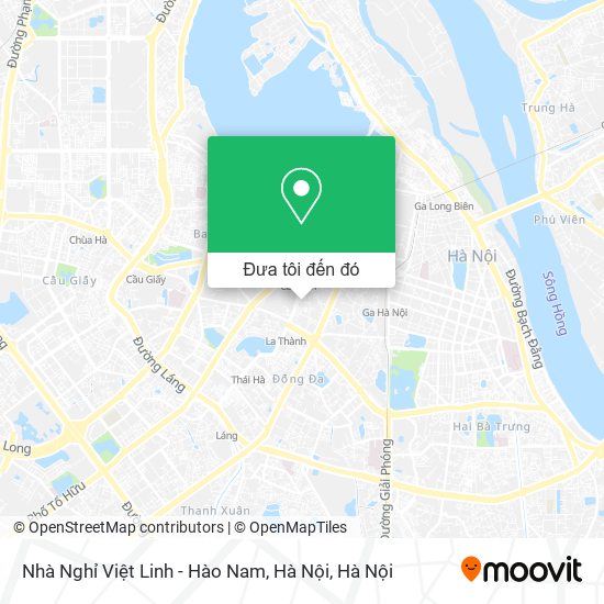 Bản đồ Nhà Nghỉ Việt Linh - Hào Nam, Hà Nội